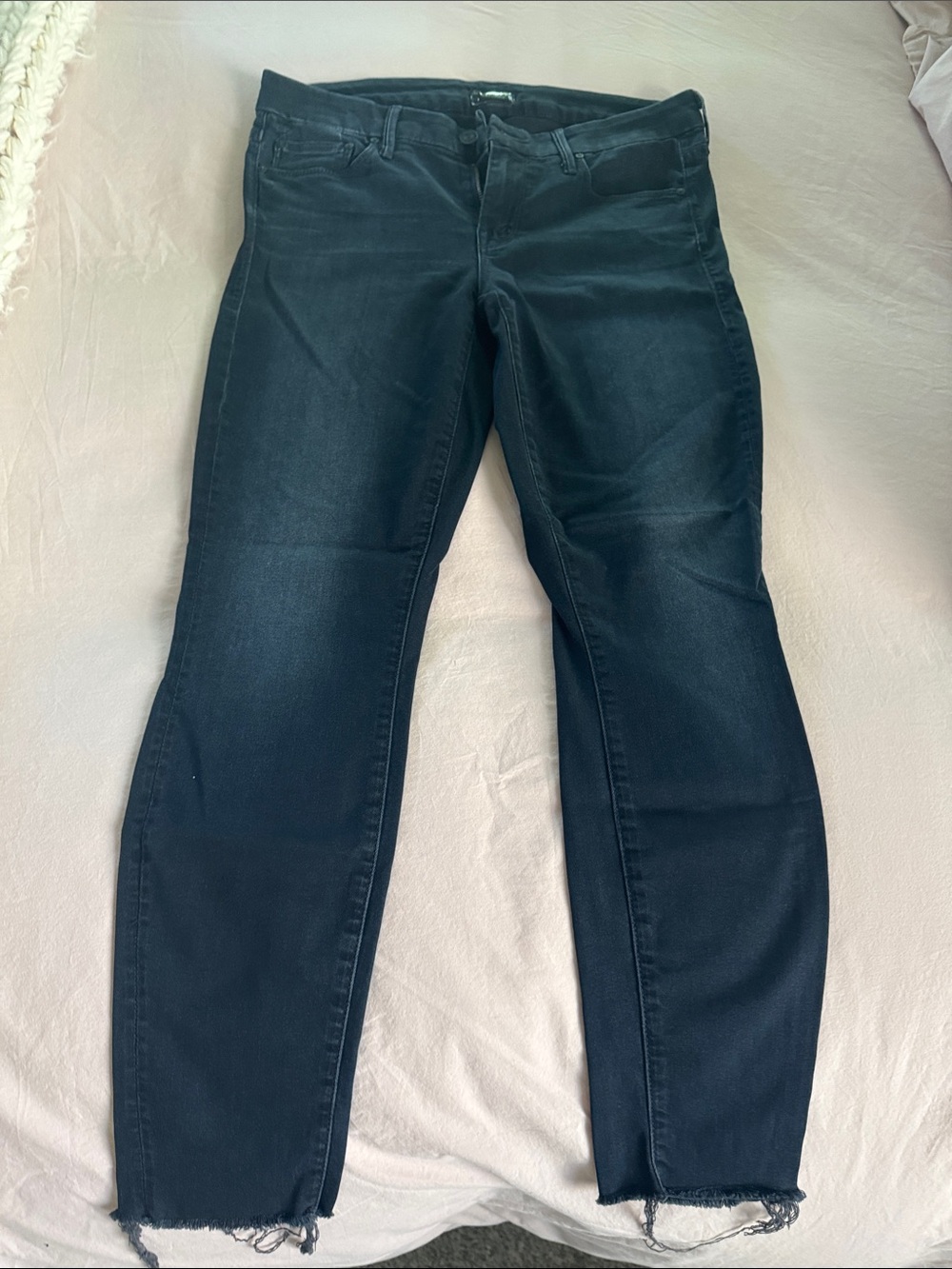 MOTHER Women's Dark Indigo Skinny Jeans